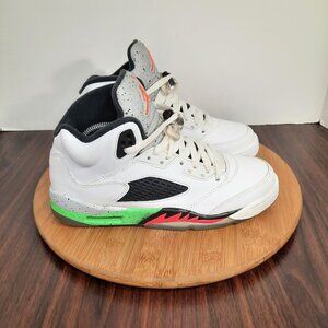 Nike Air Jordan 5 Retro Womens Size 7 (5.5Y) Shoes Poison Green Sneakers 2015